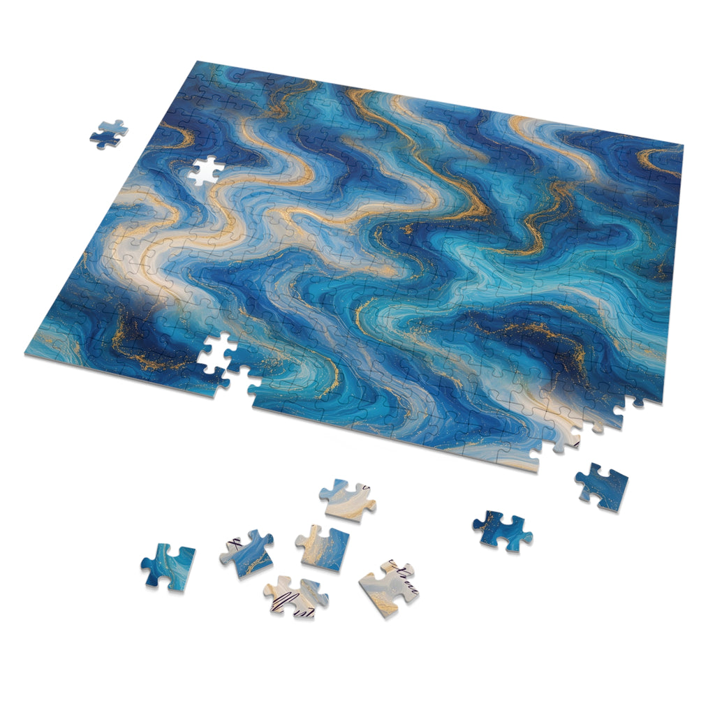 Ocean Blue Marble Puzzle