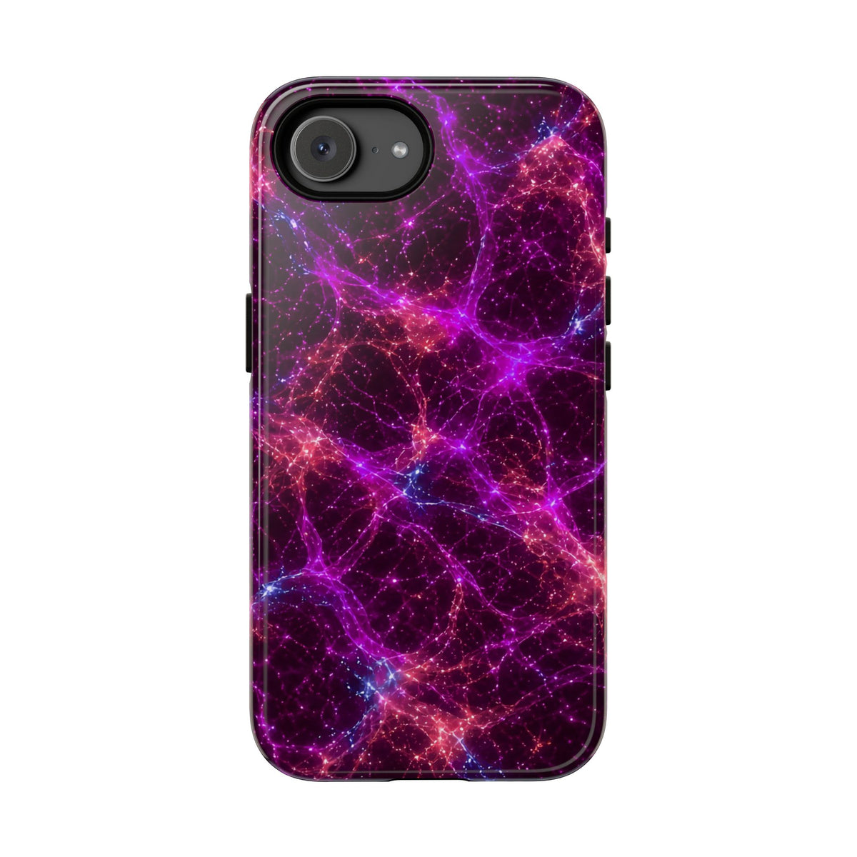 Neon Mycelium - Ember Orchid Phone Case