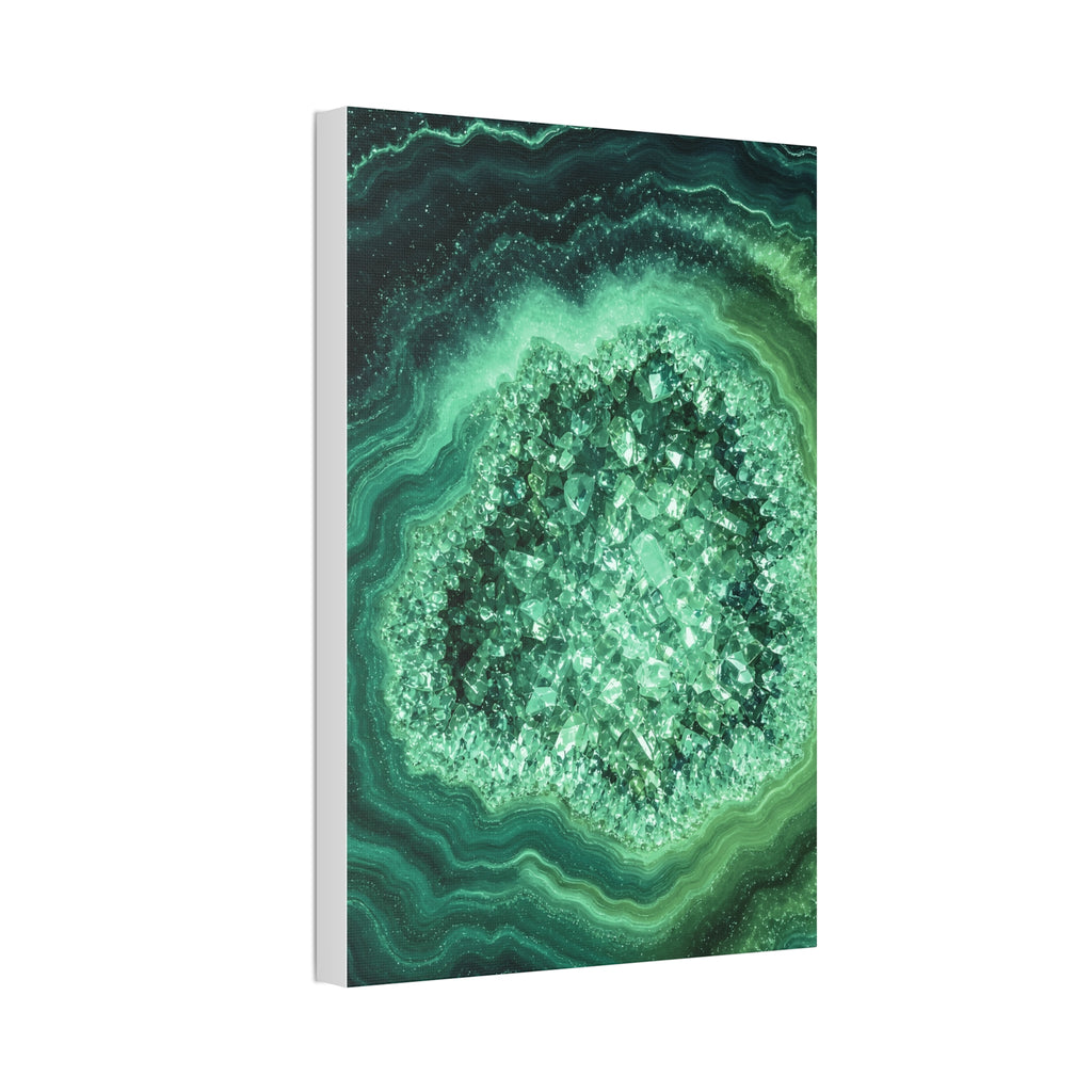 Geode Core - Jade Temple Glossy Canvas