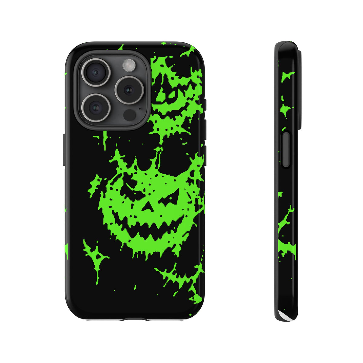 Green Spiderweb Pumpkin Phone Case