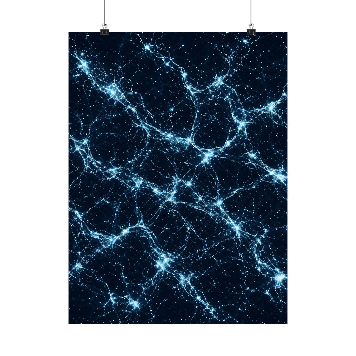 Neon Mycelium - Ice Crystal Poster