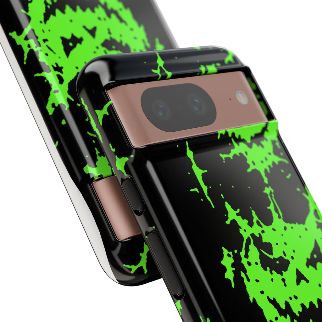 Green Spiderweb Pumpkin Phone Case
