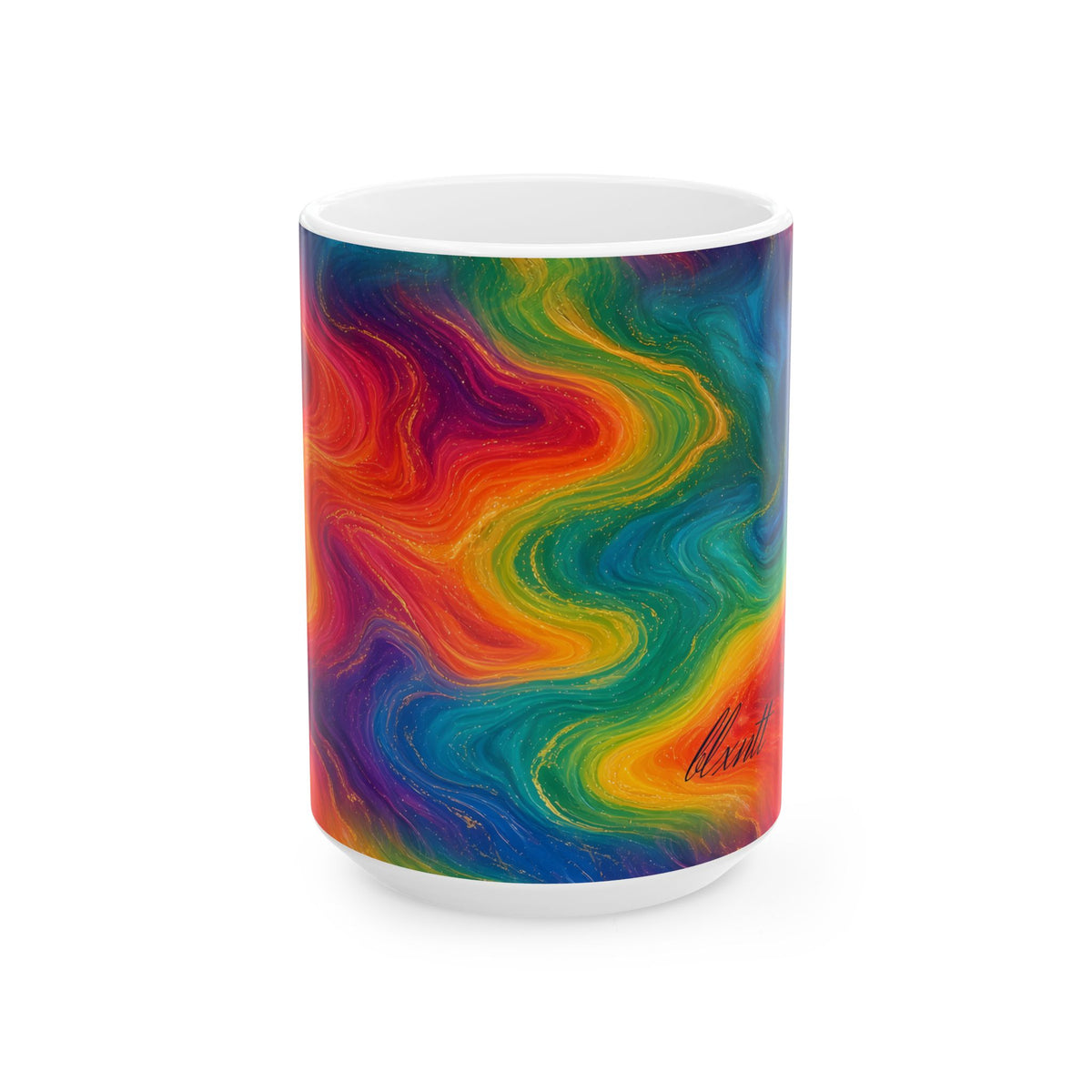 Rainbow Marble Mug