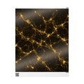 Neon Mycelium - Gold Filigree Wrapping Paper