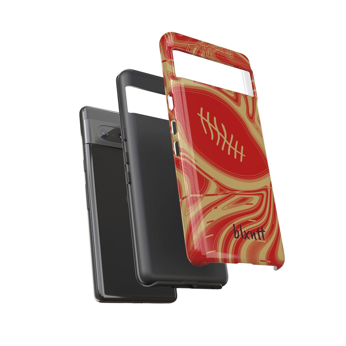 Scarlet & Gold Trippy Football Phone Case