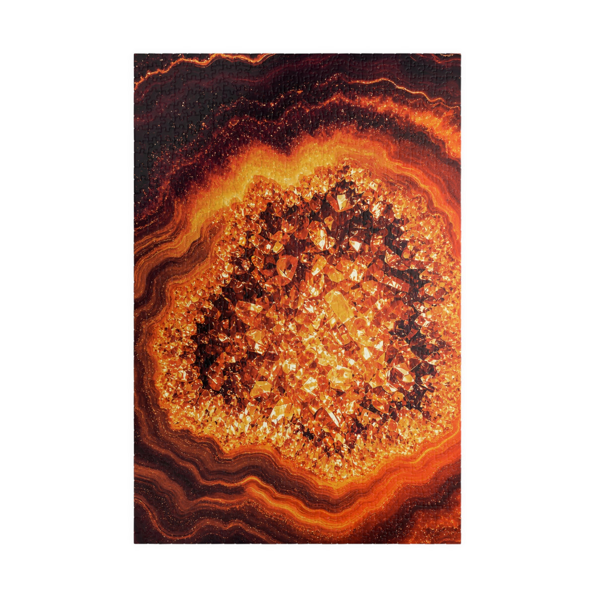 Geode Core - Molten Lava Jigsaw Puzzle