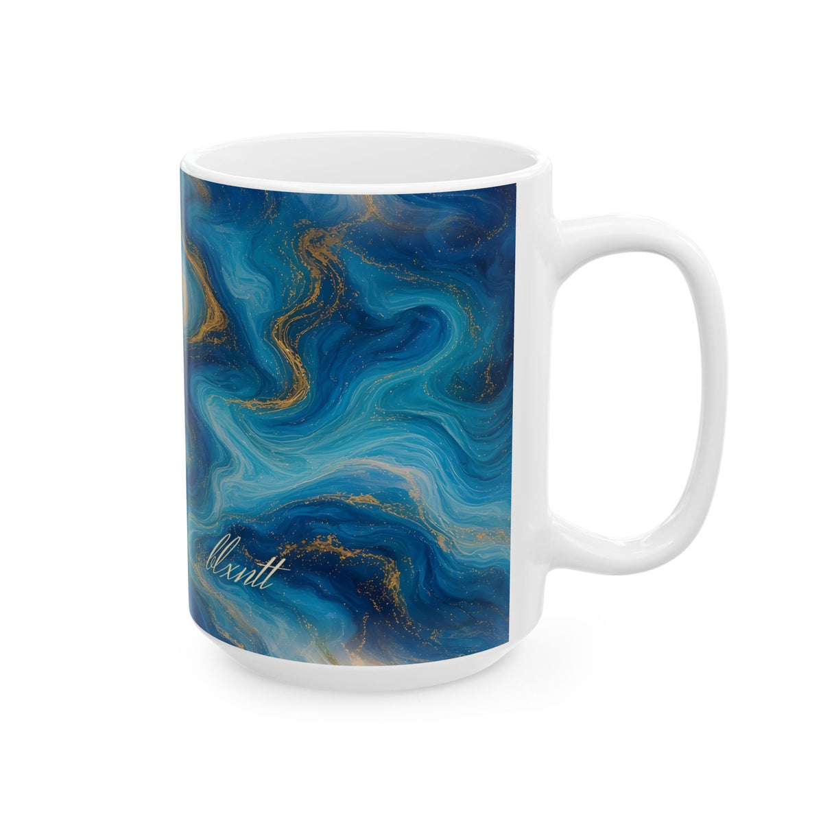 Ocean Blue Marble Mug