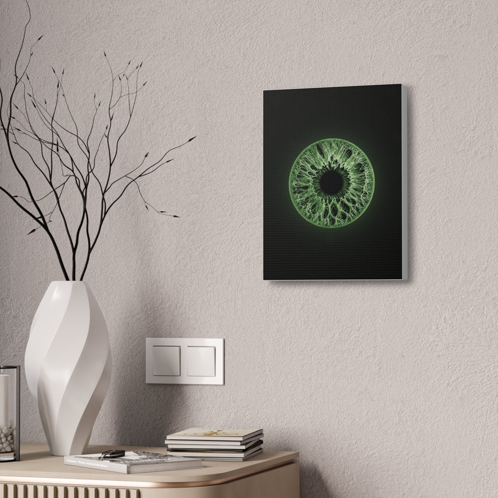 BLXNTT Iris – Lace Web Green Glossy Canvas