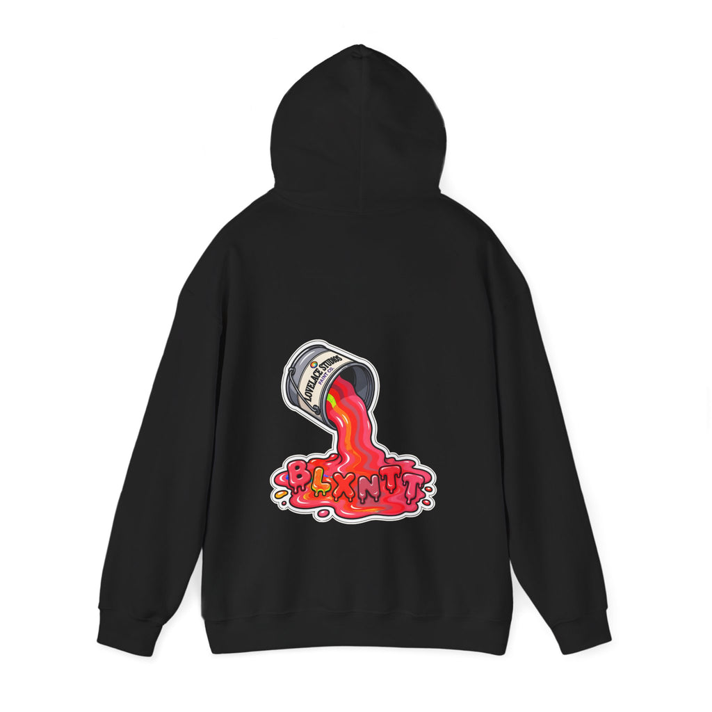 BLXNTT Paint Spill Hoodie - Red (Black)