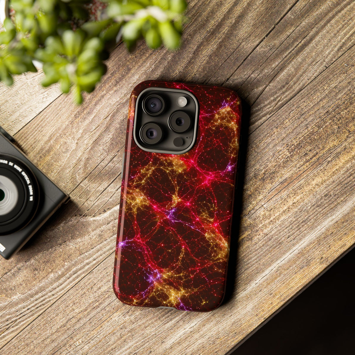 Neon Mycelium - Rainbow Nerve Phone Case