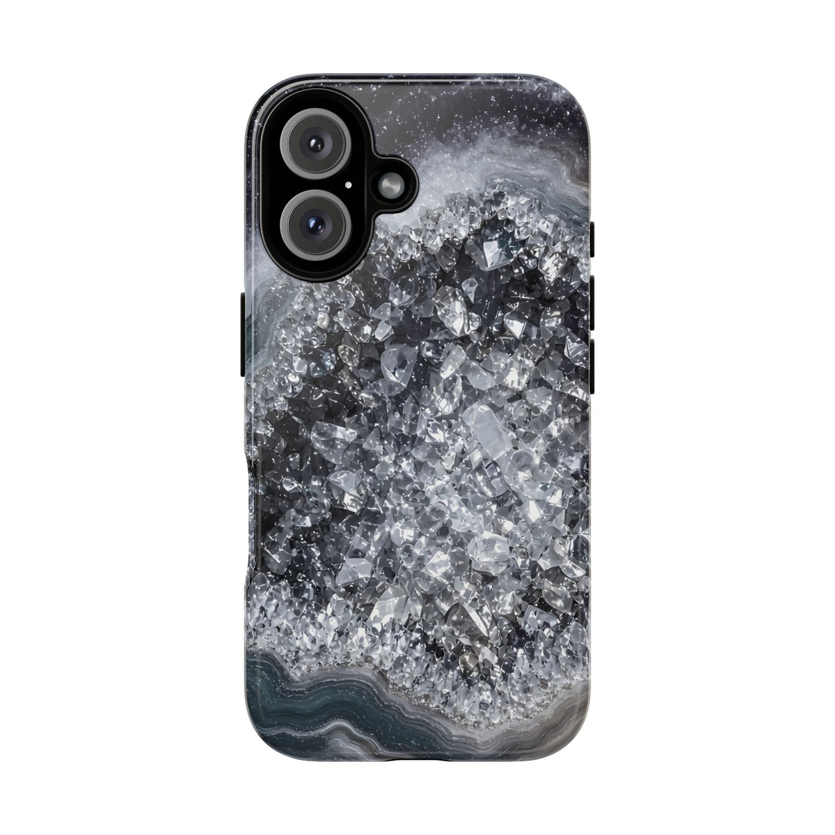 Geode Core - Silver Smoke Phone Case