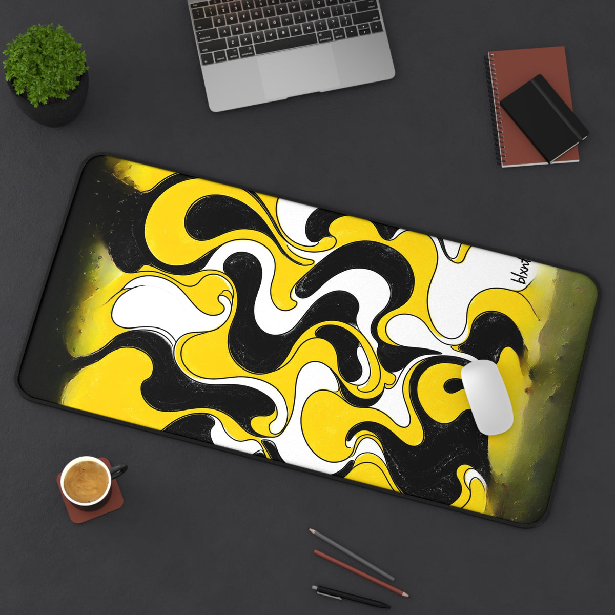 Fillmore Flow - Hazard Yellow Desk Mat