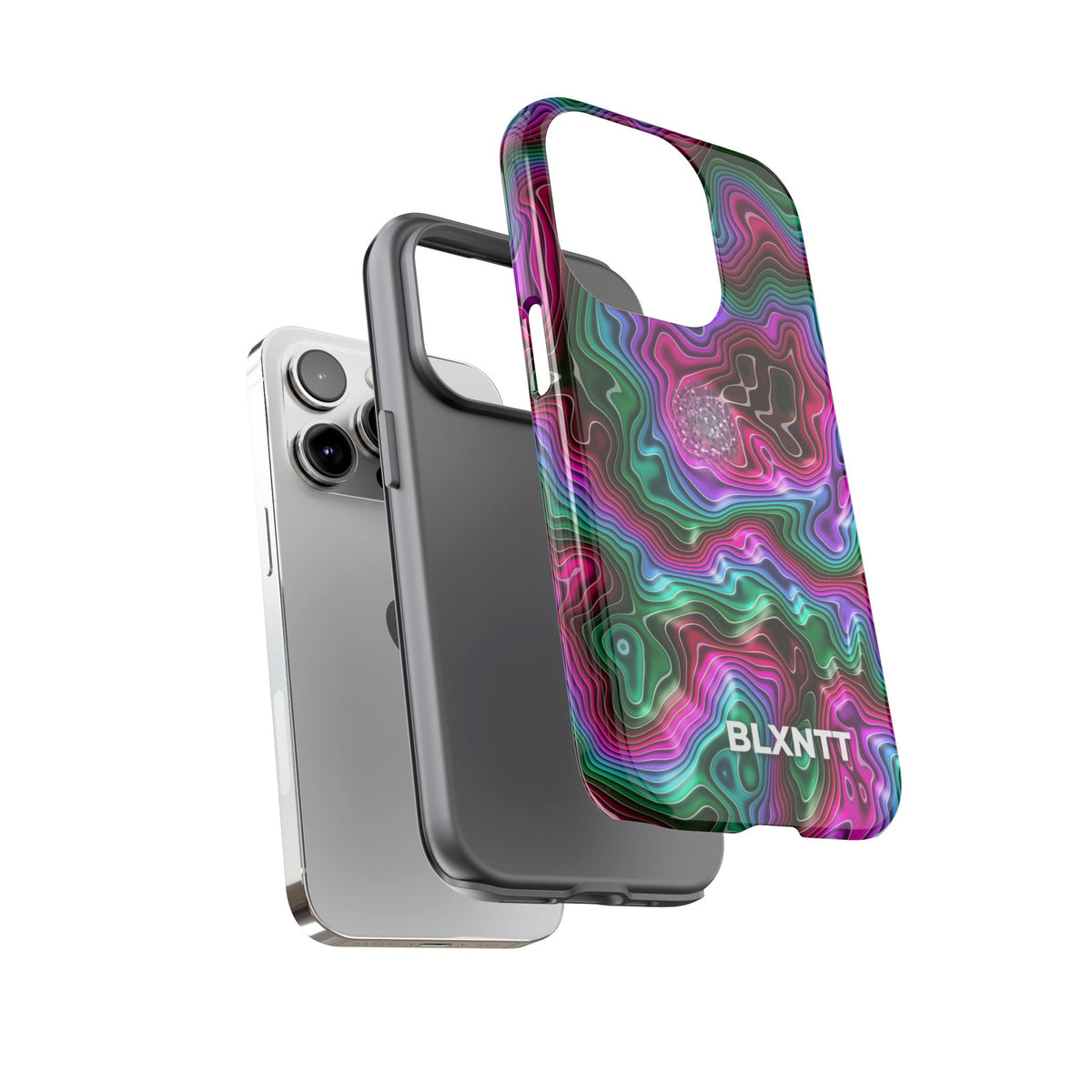 Neon Agate Phone Case