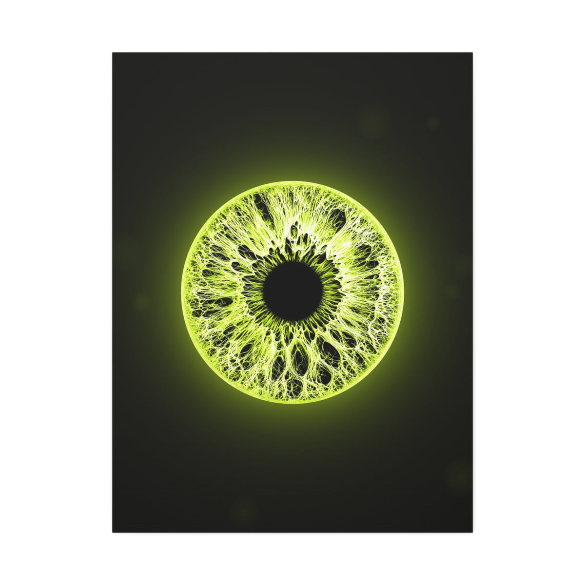 BLXNTT Iris – Lace Web Toxic Chartreuse Glossy Canvas