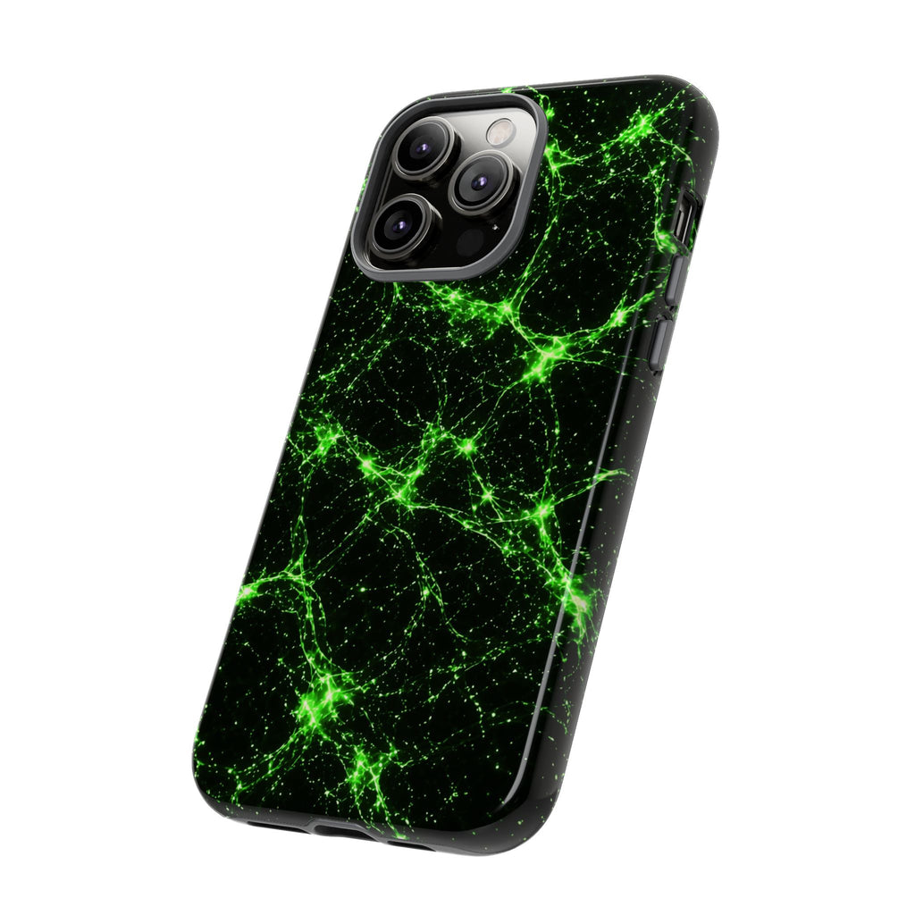 Neon Mycelium - Toxic Lime Phone Case