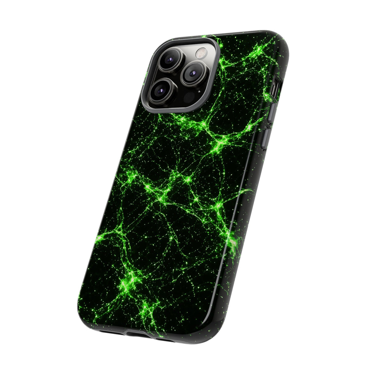 Neon Mycelium - Toxic Lime Phone Case