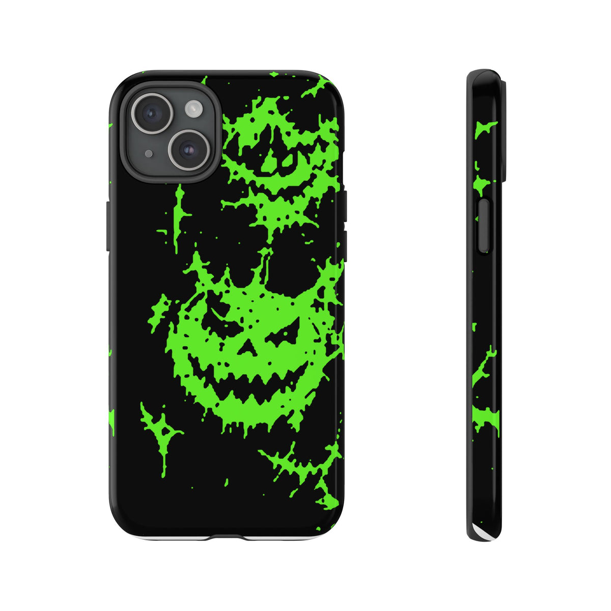 Green Spiderweb Pumpkin Phone Case