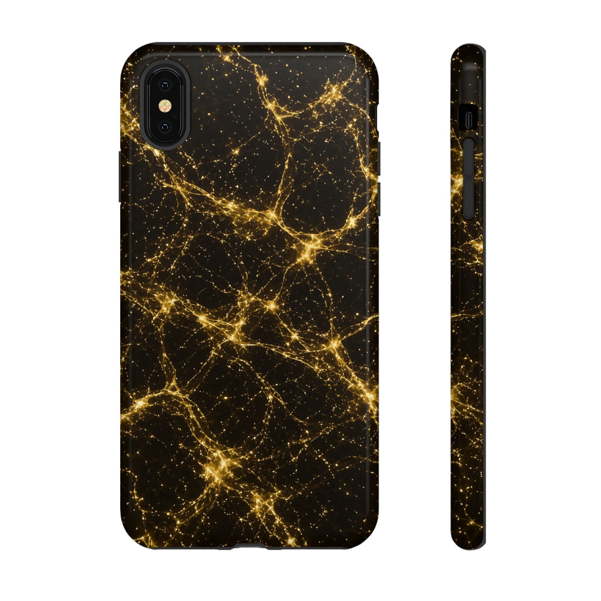 Neon Mycelium - Gold Filigree Phone Case
