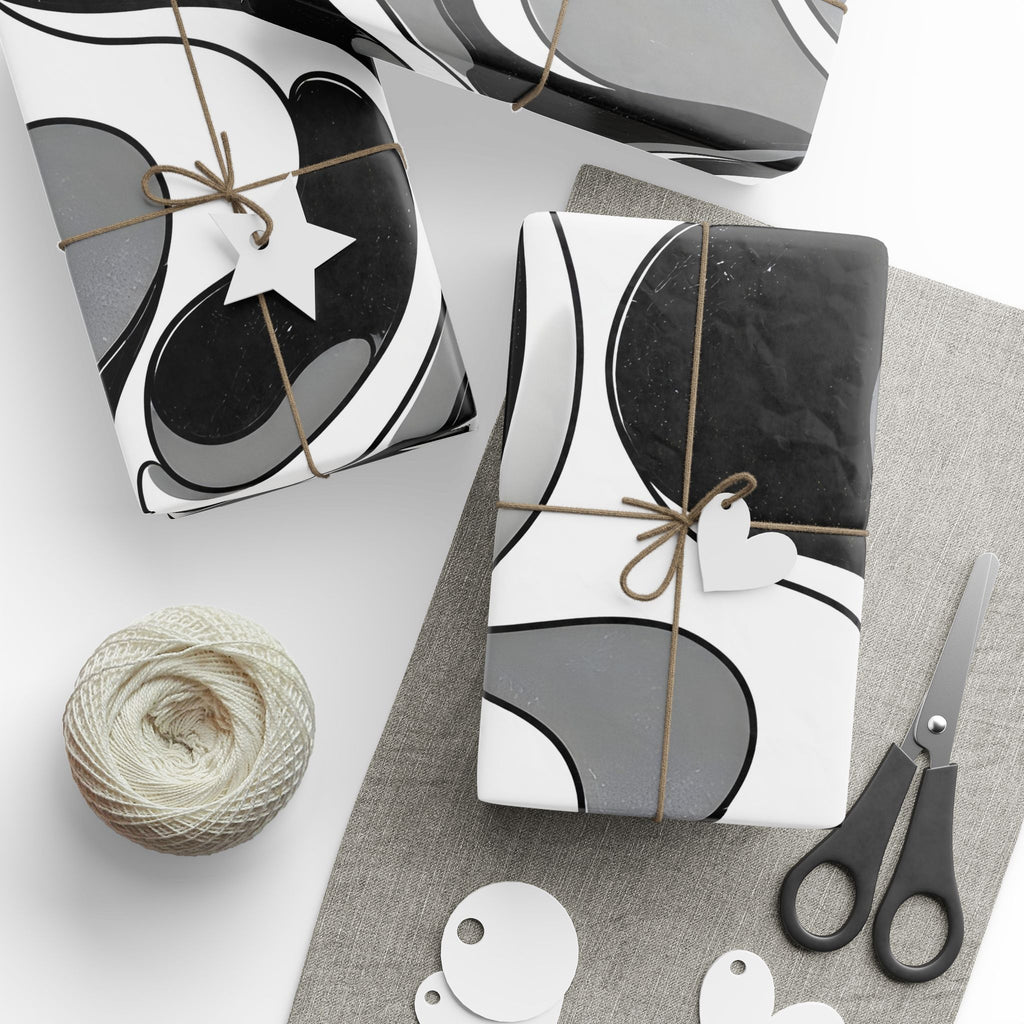 Fillmore Flow - Monochrome Wrapping Paper
