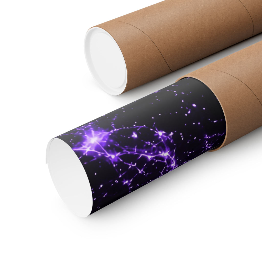 Neon Mycelium - Ultraviolet Poster