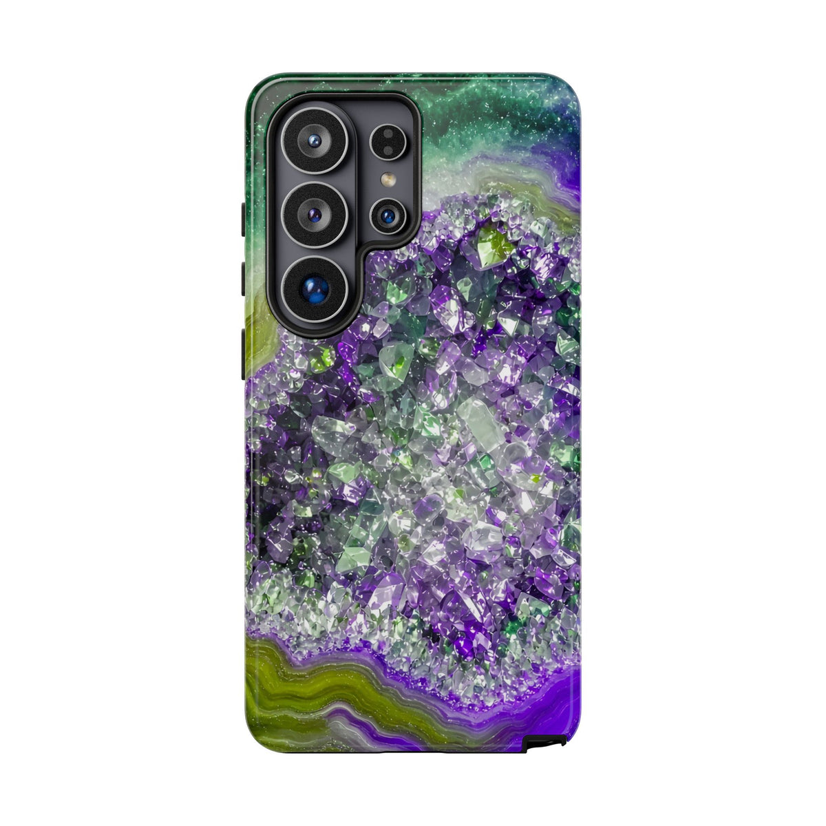 Geode Core - Ruby Emerald Phone Case
