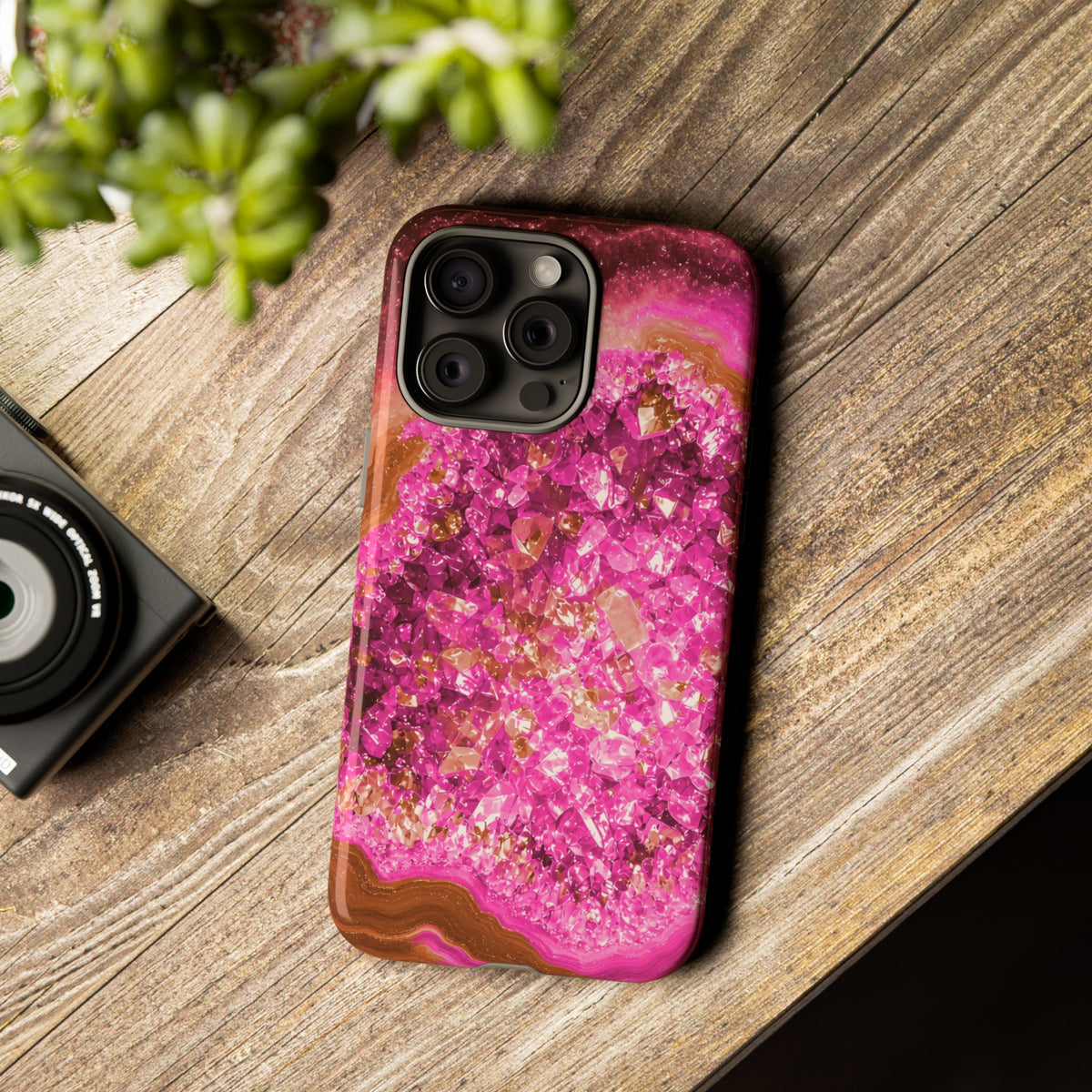 Geode Core - Terracotta Neon Phone Case