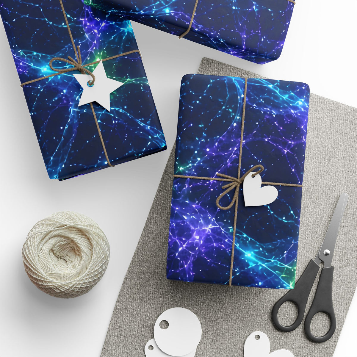 Neon Mycelium - Original Glow Wrapping Paper