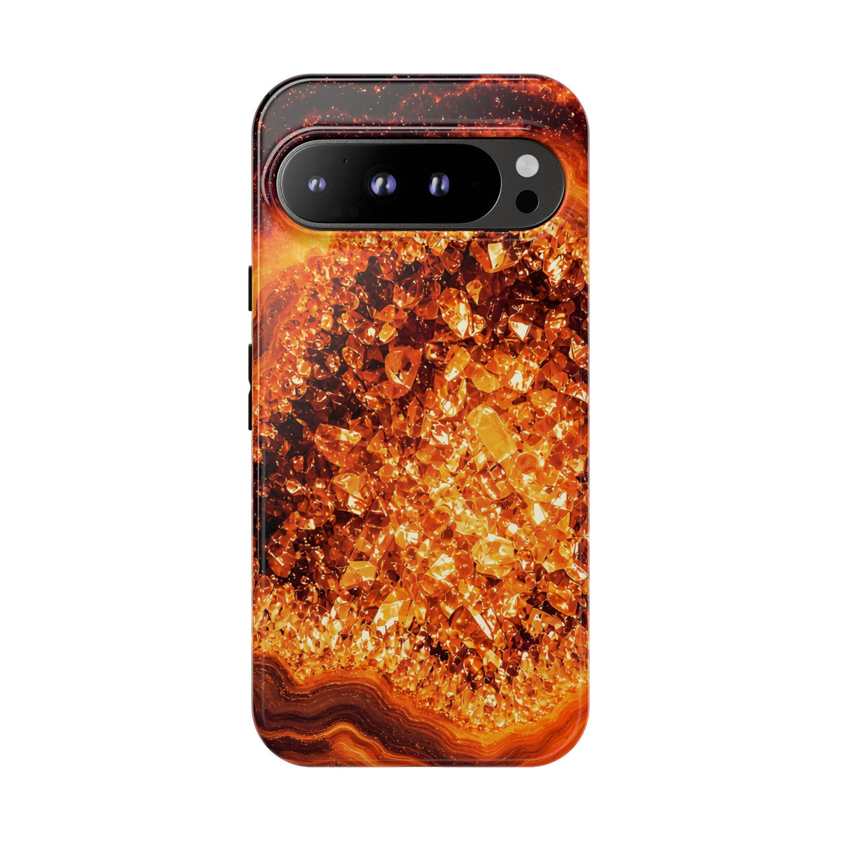 Geode Core - Molten Lava Phone Case
