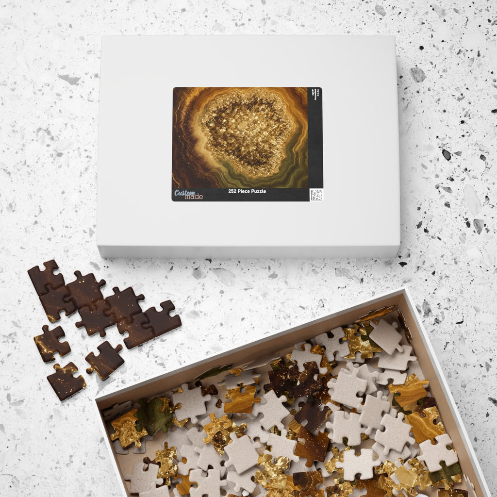 Geode Core - Gold Vein Jigsaw Puzzle