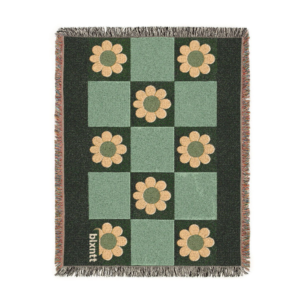 BLXNTT Green Hippie Woven Blanket #2