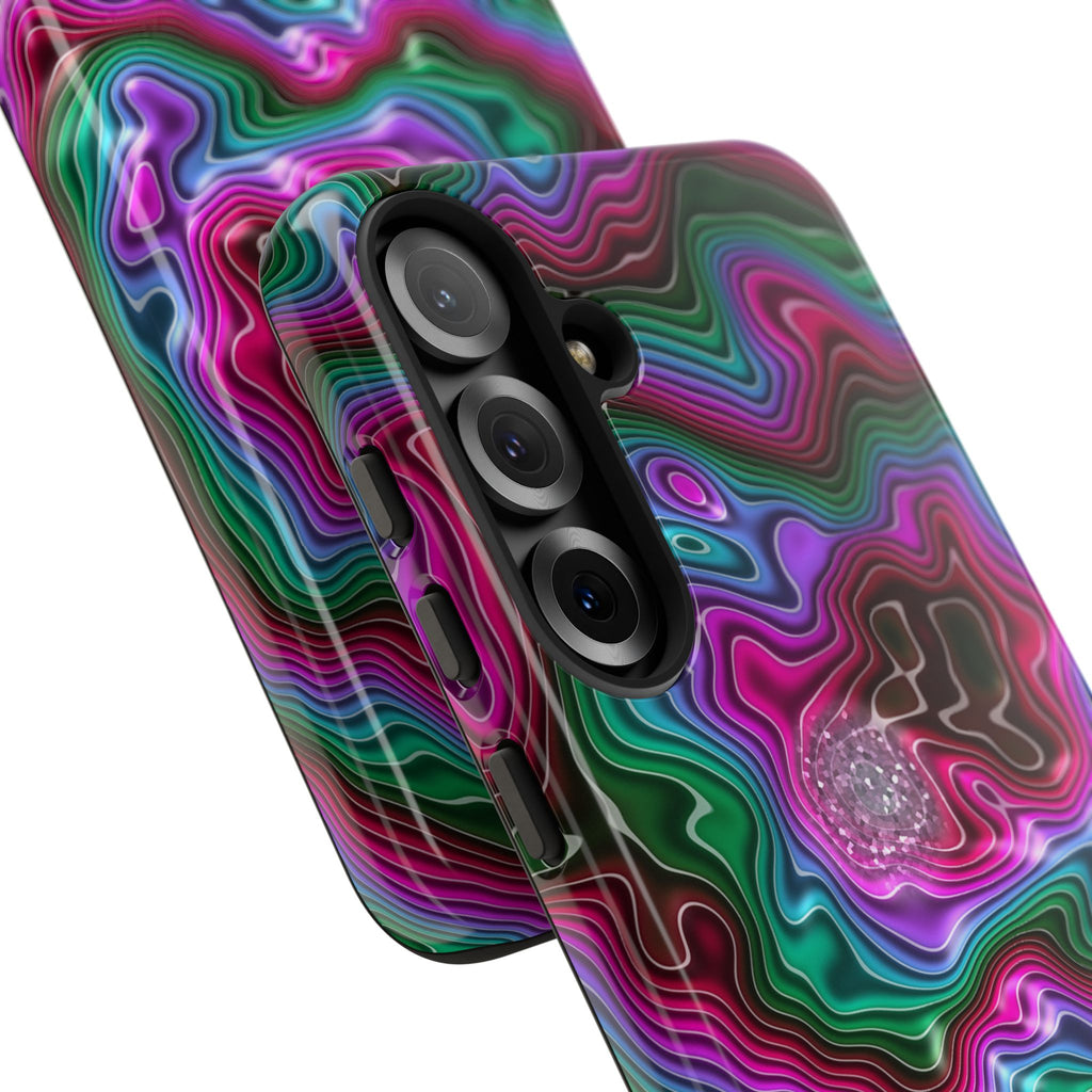 Neon Agate Phone Case