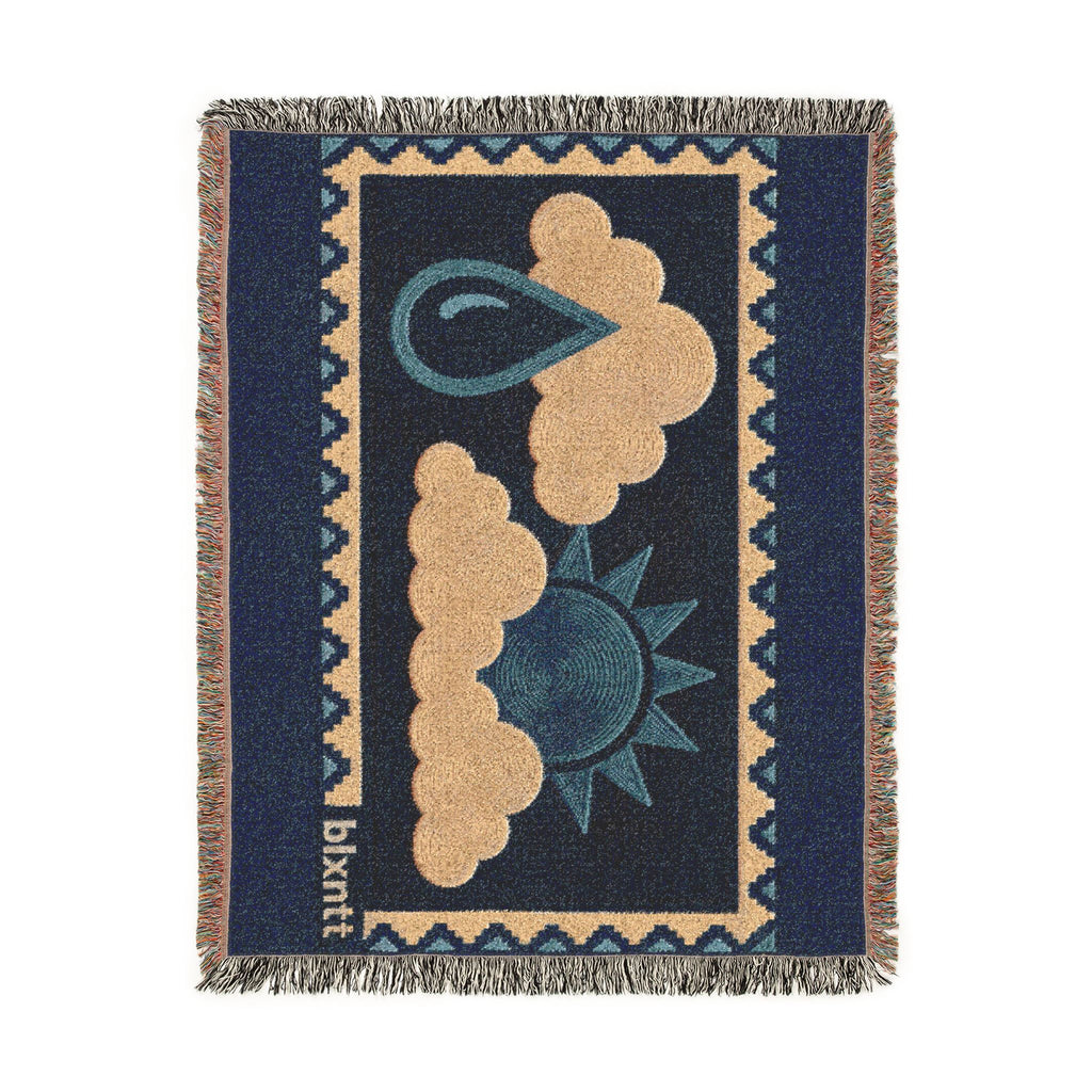 BLXNTT Blue Hippie Woven Blanket #3