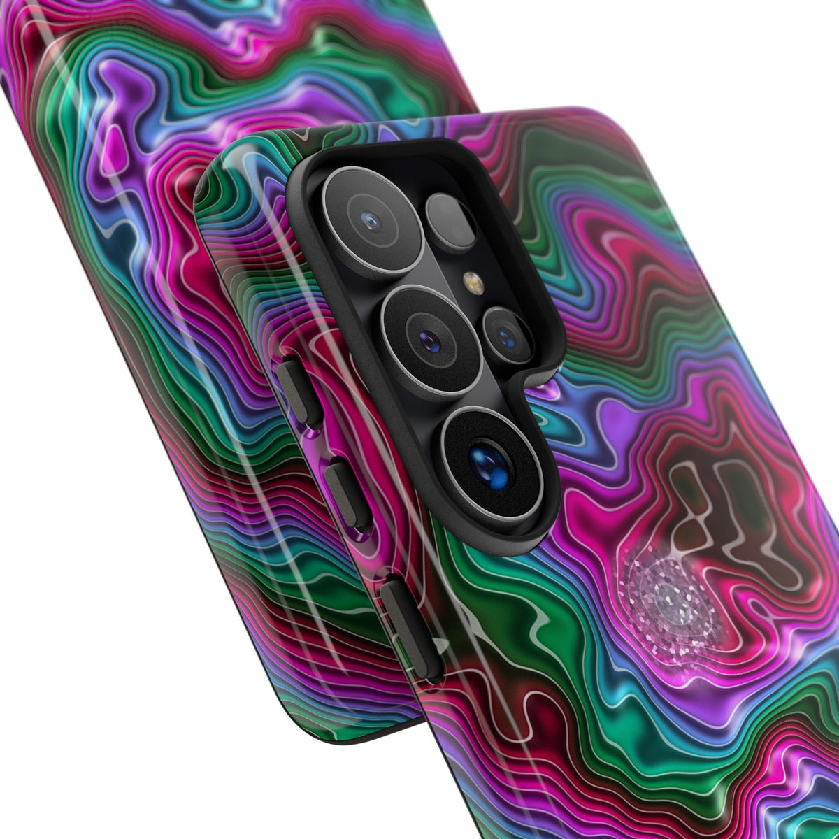 Neon Agate Phone Case