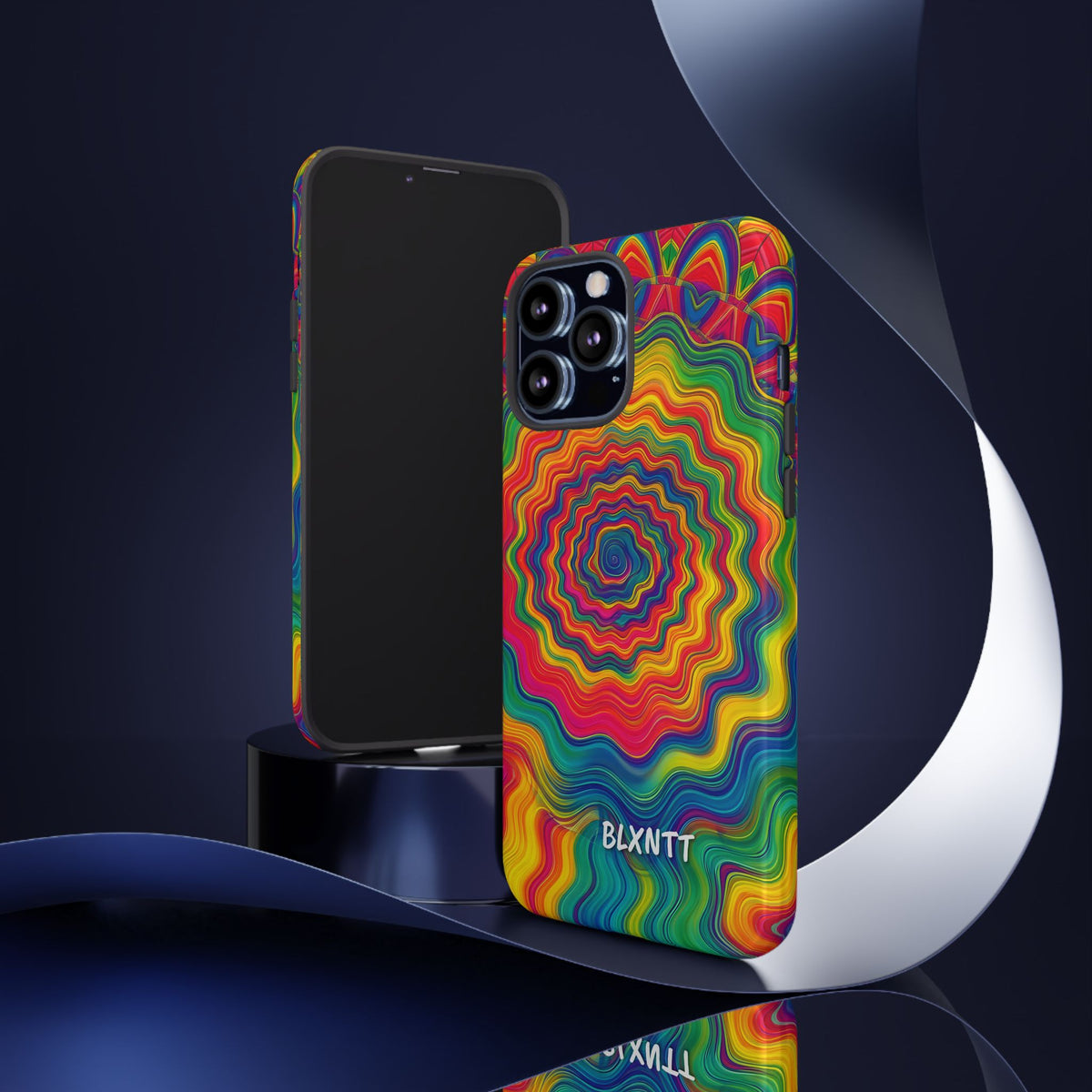 Hypnotic Rainbow Ripple Phone Case