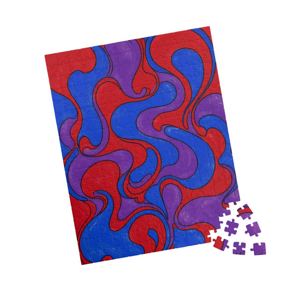 Fillmore Flow - Jewel Tones Jigsaw Puzzle
