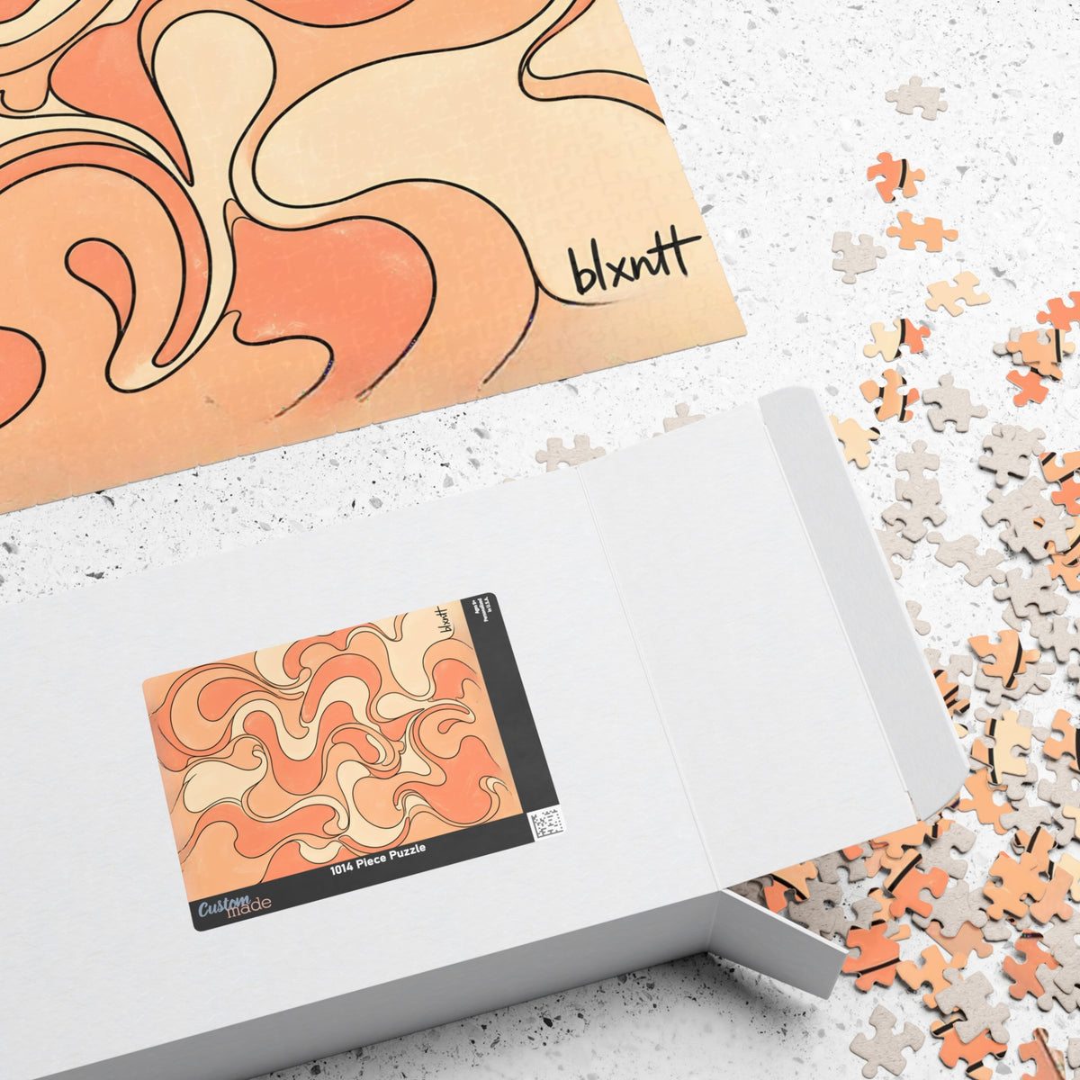 Fillmore Flow - Peach Jigsaw Puzzle