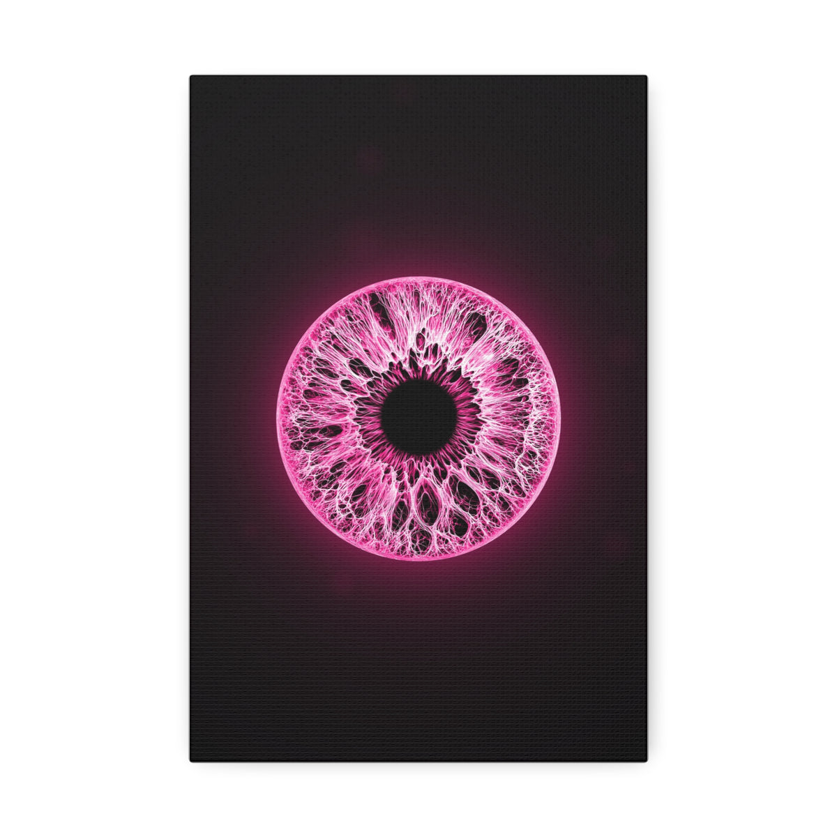 BLXNTT Iris – Lace Web Neon Pink Glossy Canvas