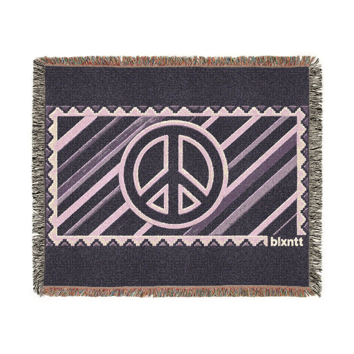 BLXNTT Purple Hippie Woven Blanket #4