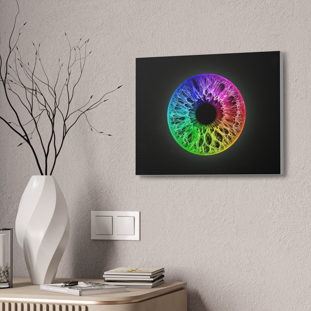 BLXNTT Iris – Lace Web Rainbow Sectors Glossy Canvas