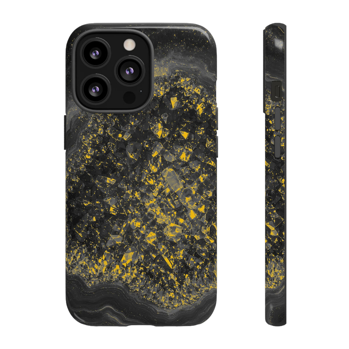 Geode Core - Mono Gold Spark Phone Case