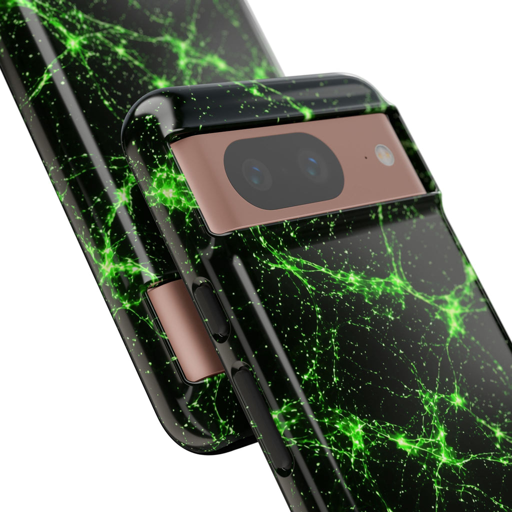 Neon Mycelium - Toxic Lime Phone Case