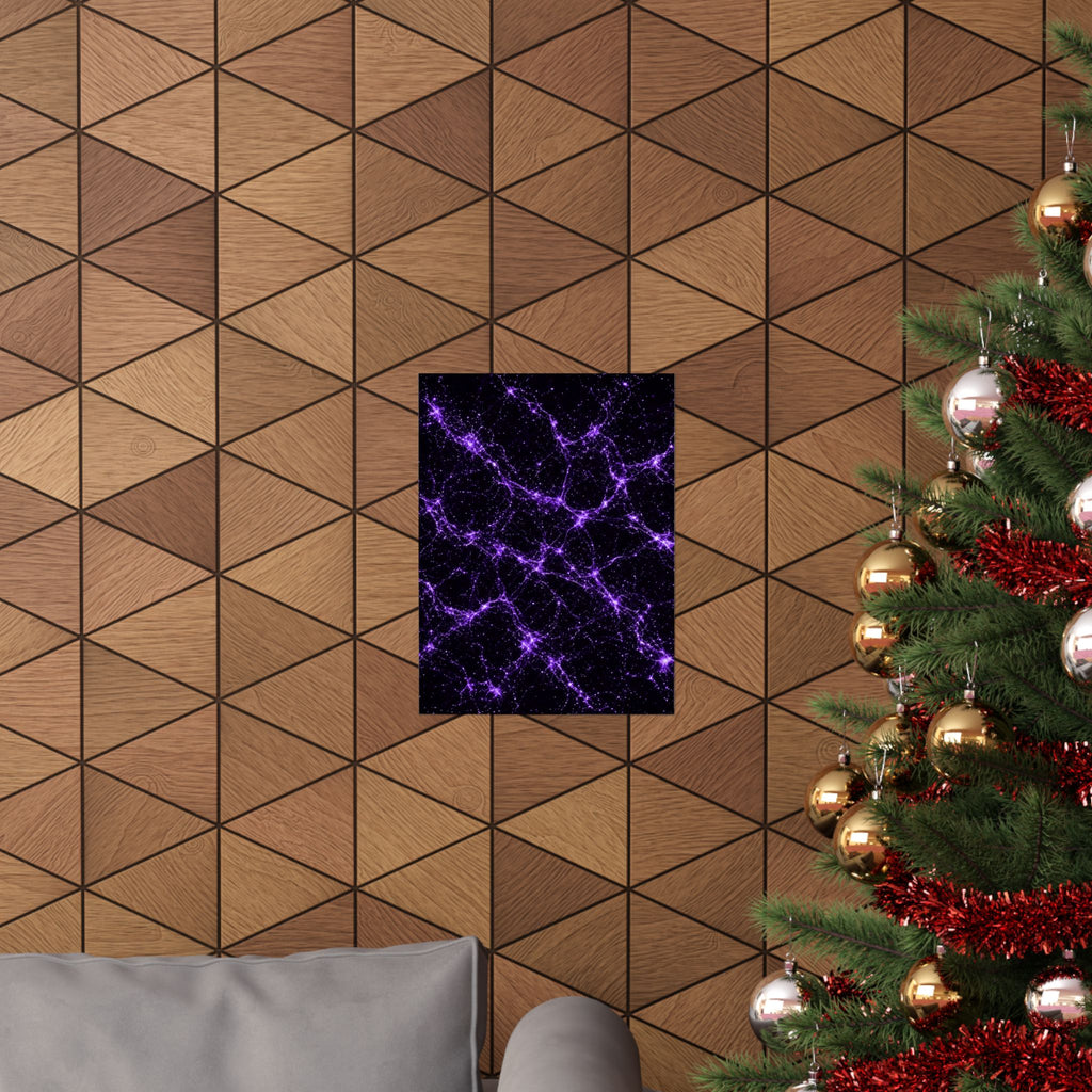 Neon Mycelium - Ultraviolet Poster