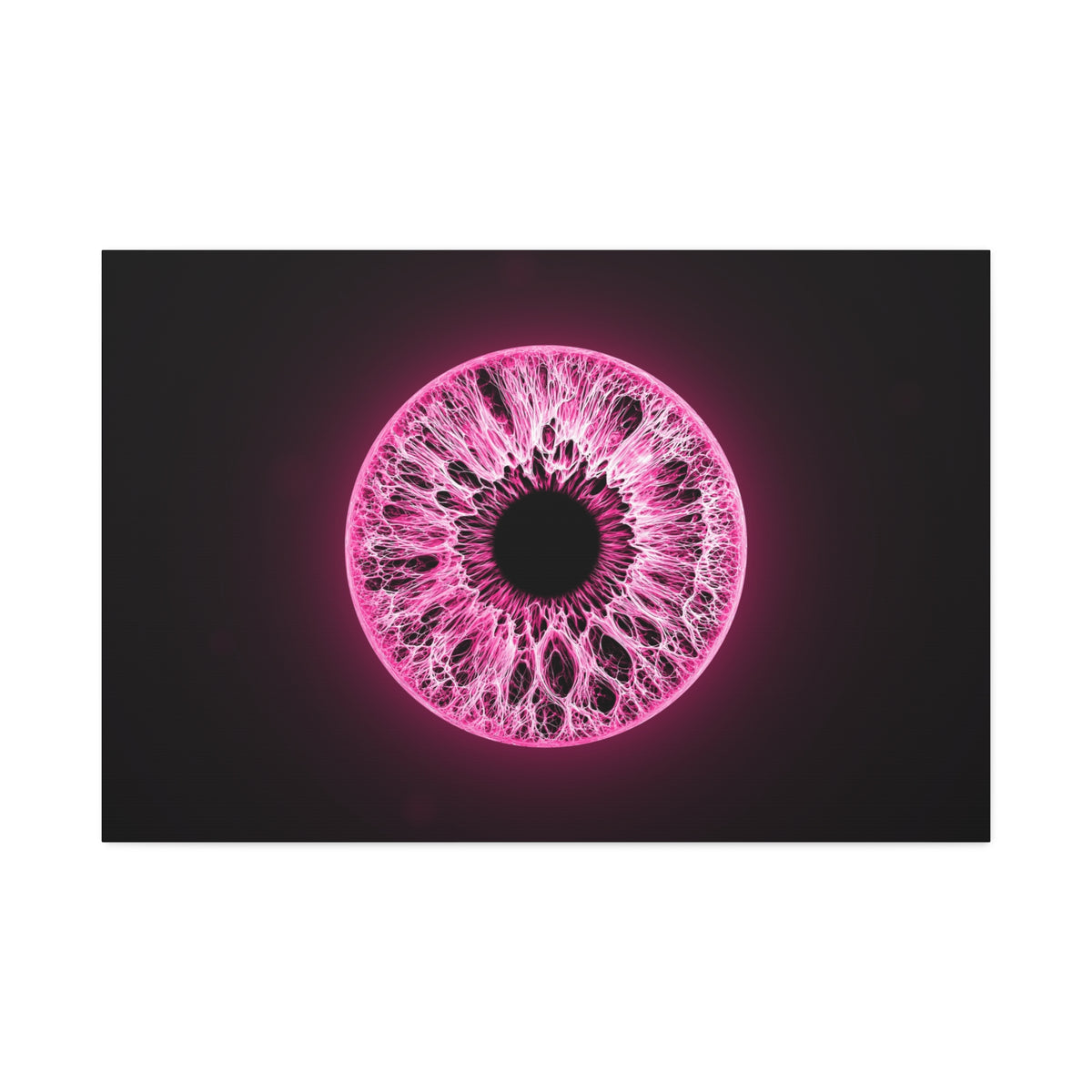 BLXNTT Iris – Lace Web Neon Pink Glossy Canvas