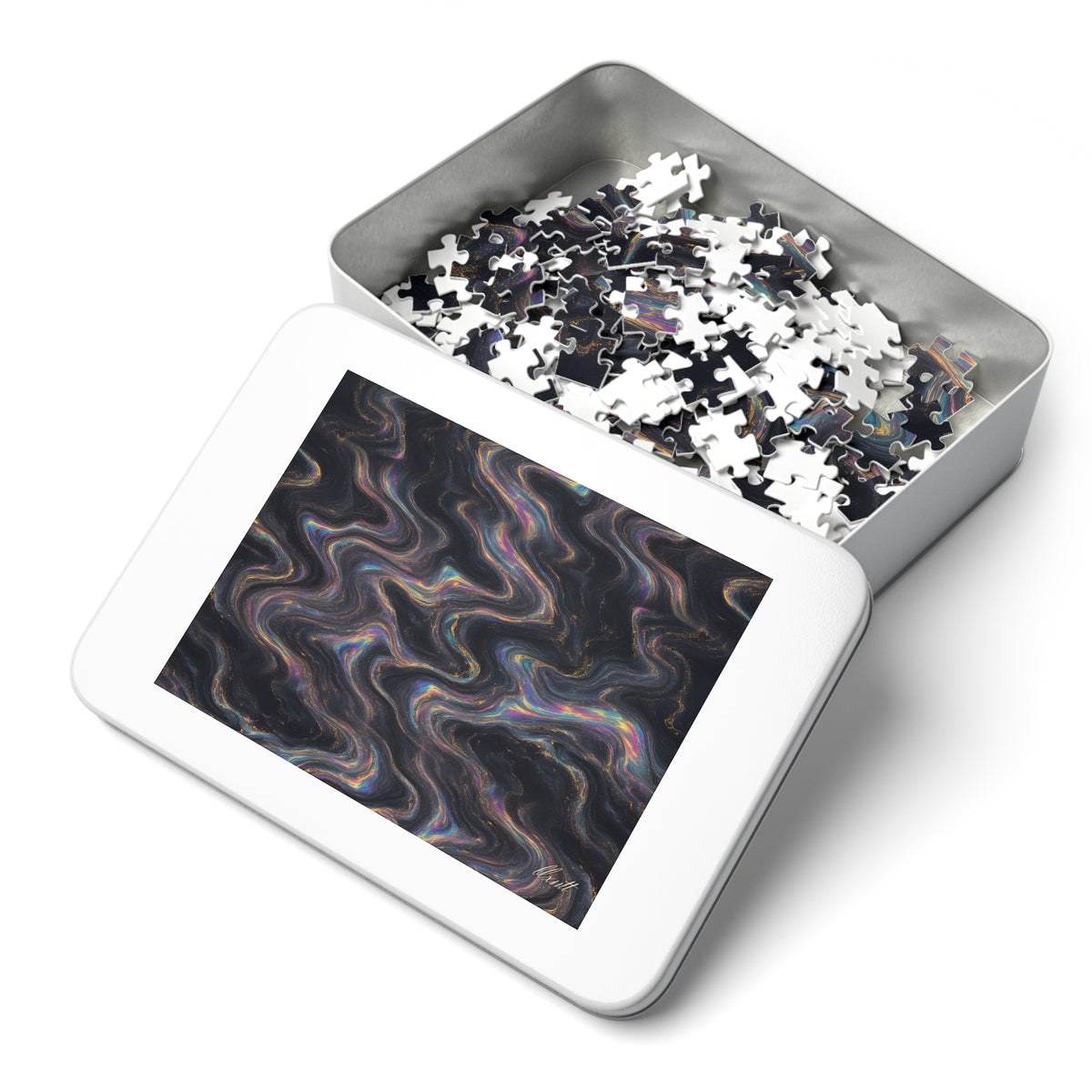 Galaxy Iridescent Marble Puzzle
