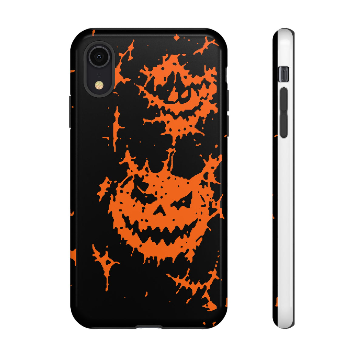 Orange Spiderweb Pumpkin Phone Case