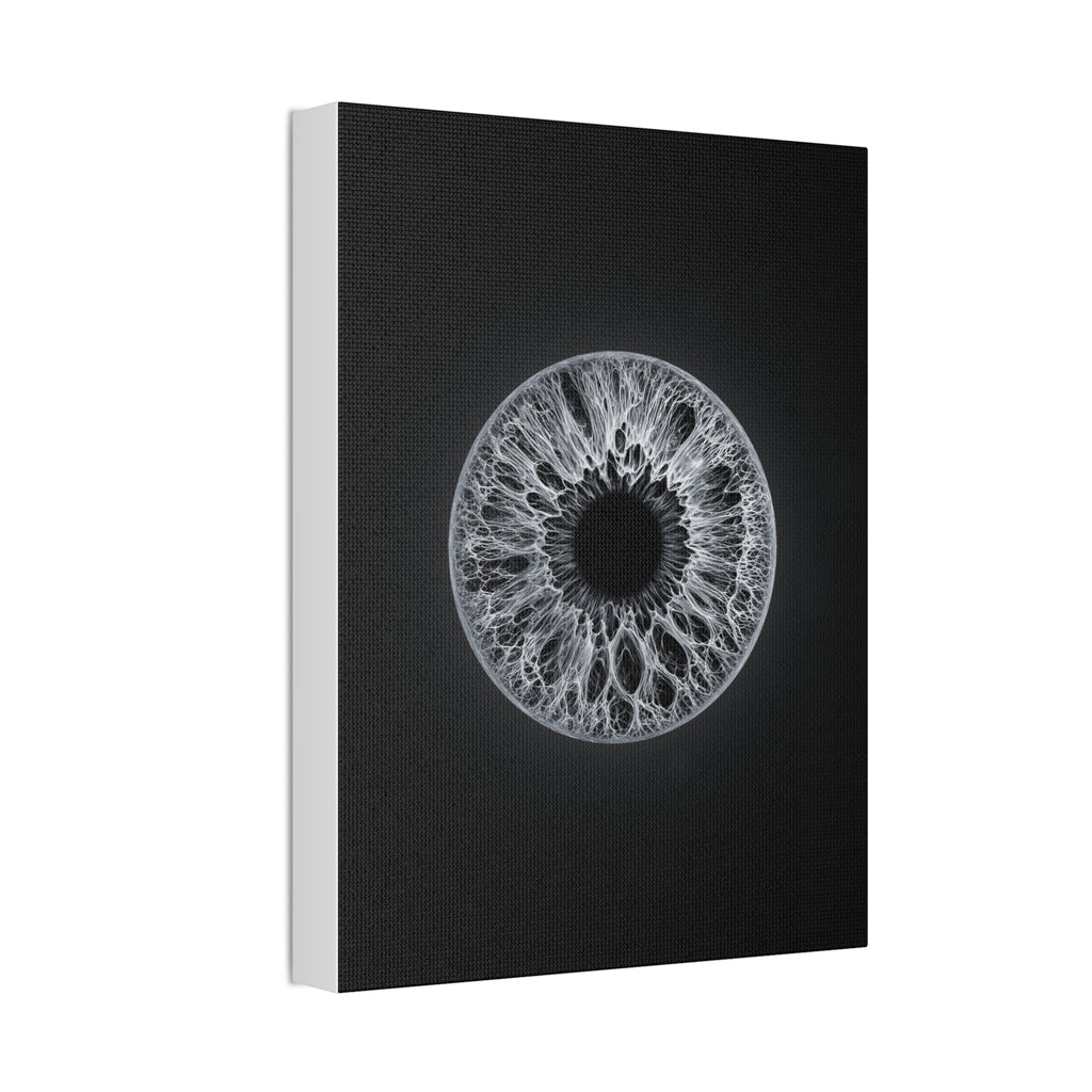 BLXNTT Iris – Lace Web Gray Glossy Canvas