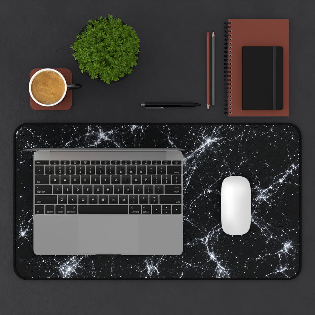 Neon Mycelium - Silver Ghost Desk Mat