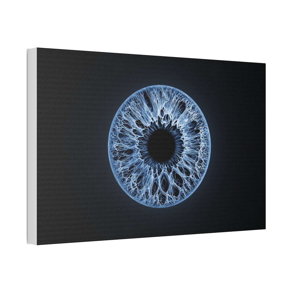 BLXNTT Iris – Lace Web Blue Glossy Canvas