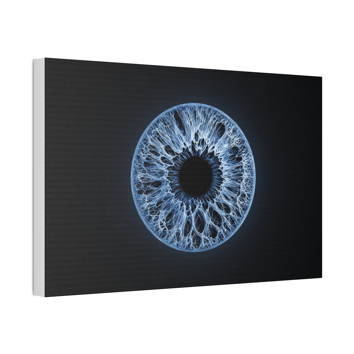 BLXNTT Iris – Lace Web Blue Glossy Canvas