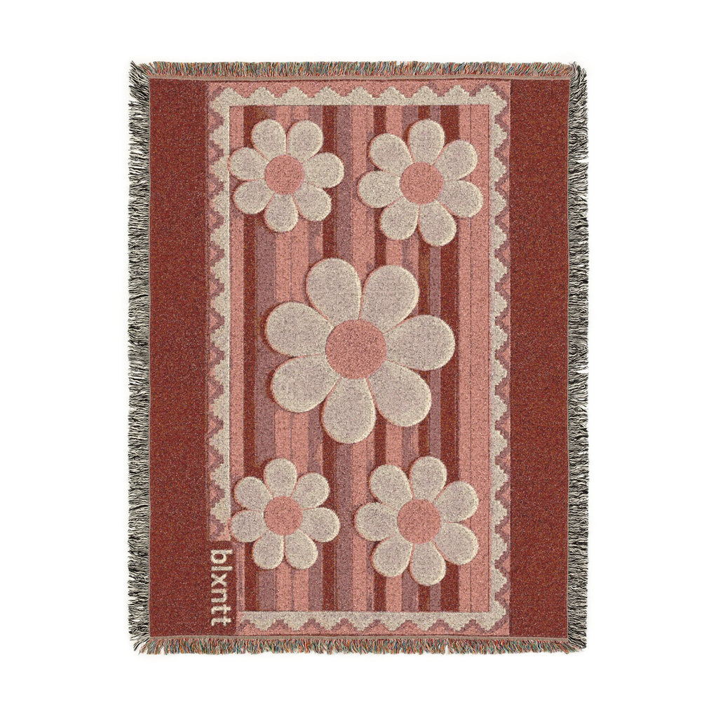 BLXNTT Pink Hippie Woven Blanket #2